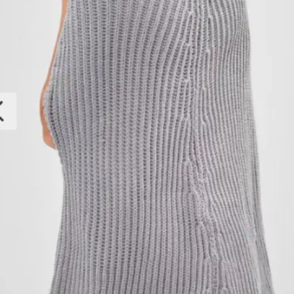 Cape Turtleneck Sweater - Gray - Picture 3 of 5